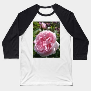 Pink Rose Flower Baseball T-Shirt